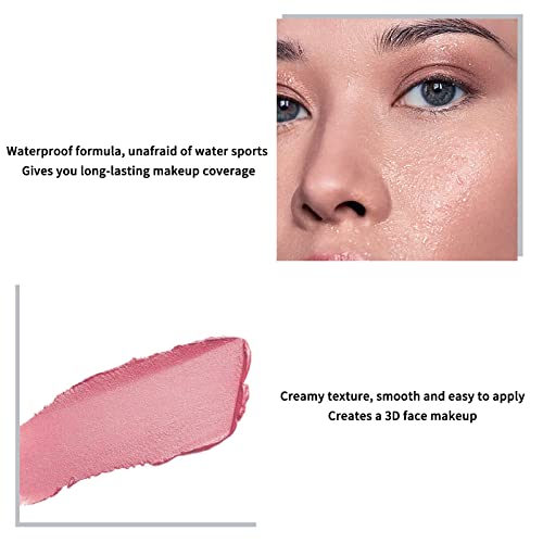 Boobeen Multi Stick - Bronzer Highlighter Blush Stick, Cream Blush Contour Highlighter Makeup Stick Waterproof, Face Brightens & Shades Pen For All Skin, Easy To Use #TOP2
