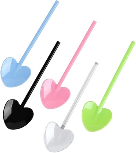 Miniatura 4 de Cucharas de degustación de plástico, cucharas de plástico, cuchara de helado desechable, cuchara de postre, 4.1 pulgadas, 100 piezas, verde.