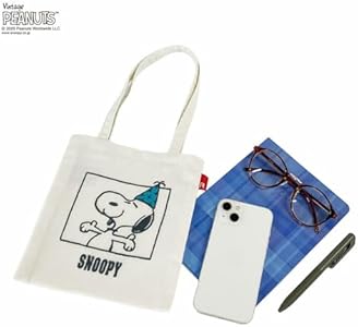 Snoopy Women's Recycled Cotton Mini Flat IP Baby Tote Bag Peanuts