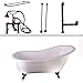 Barclay Butera Tub Kit 67" CI Slipper, Shwr