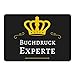 Produktbild Multifanshop Mousepad Buchdruck Experte schwarz