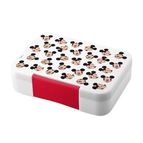 Image of Simple Modern Disney Bento Lunch Box for Kids | BPA Free, Leakproof, Dishwasher Safe | Lunch Container for Girls and Boys, Toddlers | Porter Collection | 5 Compartments | Mickey Mouse Fun