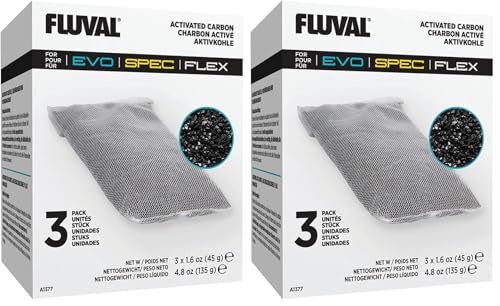 Fluval Média de Filtration Cartouche Charbon Gamme Spec (Lot de 2)