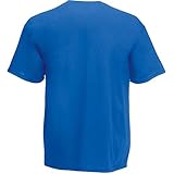 Material: 100 % Baumwolle. Fruit of the Loom Herren T-Shirt Original T 61-082-0 Royal XL