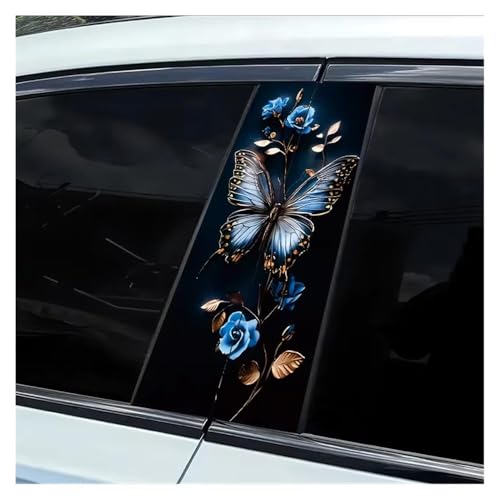 Autocollants de pilier de voiture roses bleues pour personnaliser votre style auto