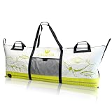 CWSDXM Insulated Fish Cooler Bag, 60'' Waterproof Leakproof Fishing Kill Bag with Drain Valve, Zipper and Heavy Duty PVC Marine Cooler for Boat Kayak Offshore Fishing, Keeps Fish Fresh Up to 48H