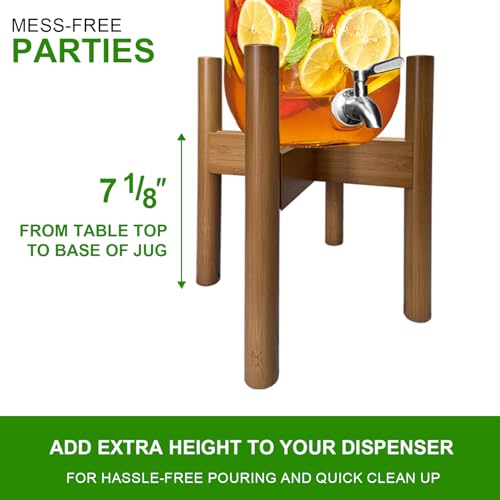 Adjustable Drink Dispenser Holder Stand (6-11 Inch) - Fit Beverage Dispenser, Water Filter Pitcher, 1-5 Gallon Water Jug Jar Bottle Container, Water Dispenser Countertop, Laundry Detergent Dispenser - Image 4