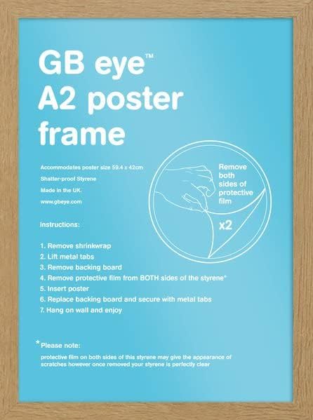 GB eye Contemporary Wooden Oak Picture Frame - A2-42 x 59.4cm