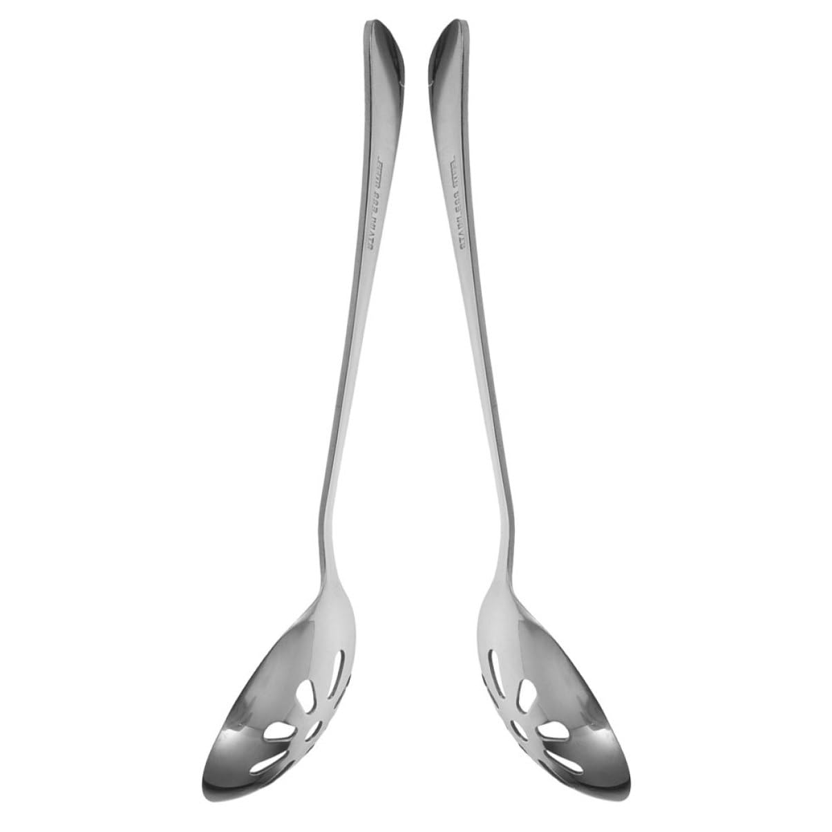 KICHOUSE 2-pc Stainless Steel Serving Spoons Large Serving Spoons for Household Buffet Perfect for Cooking Straining