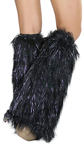 ToBeInStyle Women's Glitter Rave Leg Warmers2