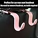 Toiyason Car Seat Headrest Hook Universal Vehicle Seat Hook Hangers Interior Storage Organizer for Purse Handbag Coats Umbrellas Grocery Bags 4 Pack Pink