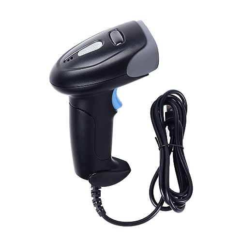 2D Barcode Scanner, Wired Handheld QR Code Reader, High Accuracy Image Bar Code Scanner with USB Plug for Laptops Computers Cashier Retail Warehousing Logistics