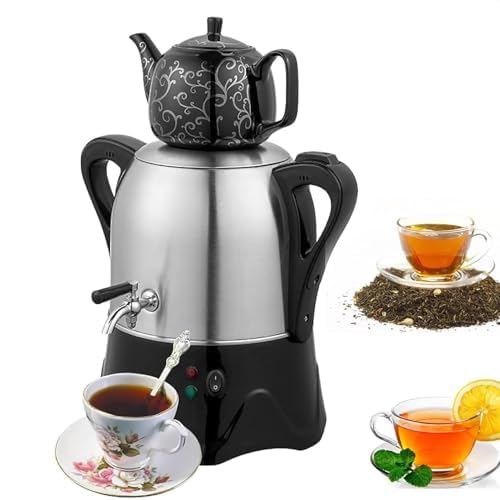 Théière électrique 3l 2000w acier inoxydable céramique maintien au chaud café