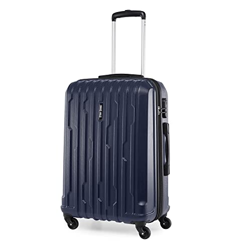 Image of Stony Brook By Nasher Miles Storm 65 Cm Hard-Sided Polycarbonate Check-In Luggage Spinner Trolley Bag (Navy Blue 24 Inch)
