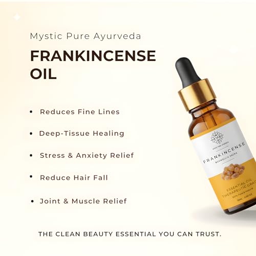 Image of Frankincense Essential Oil (Loban) | | 100% Pure & Undiluted Therapeutic Grade | Skin Rejuvenation, Hair Growth & Aromatherapy- 15