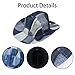 Owl's-Yard Unisex Fashion Easy Matching Cowboy Hat Wide Brim British Style Jazz Hat for Couples Denim Bucket Hats (A-Gray, ONE Size)