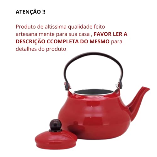 Tuut, Linha Esmaltados, Chaleira Tradicional, Vermelha, 1,5L