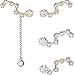 Constellation Earrings Ear Crawler Earrings Zodiac Jewelry Star Ear Climber Virgo Libra Gift for Women - ELD-Z
