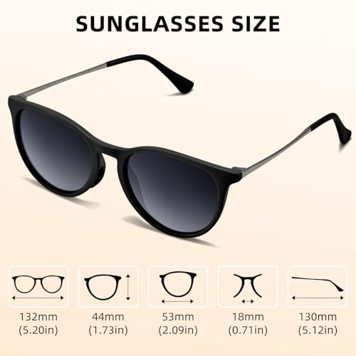 Image of SUNGAIT Junior Kids Polarized Sunglasses Vintage Round Children Shades for Girls & Boys 5-12 UV400 Protection