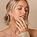 PAVOI 14K Yellow Gold Plated Cubic Zirconia Stackable Ring | Marquise Eternity Band For Women | Plated Gold Stacking Ring | Size 7
