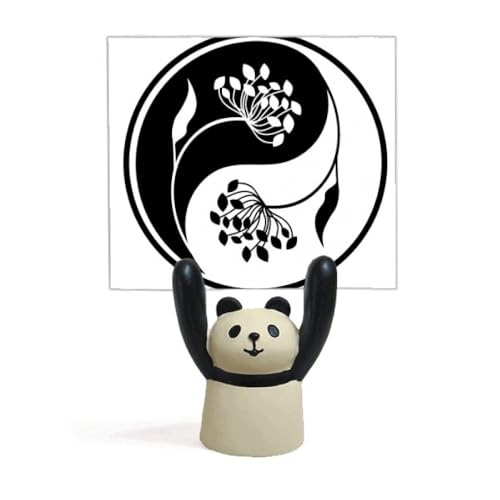 Panda stand mémo yin-yang pince note stable pour bureau