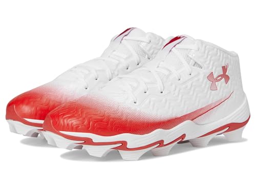 Under Armour Men's Spotlight Hammer RM, (102) White/Red/Red, 9, US
