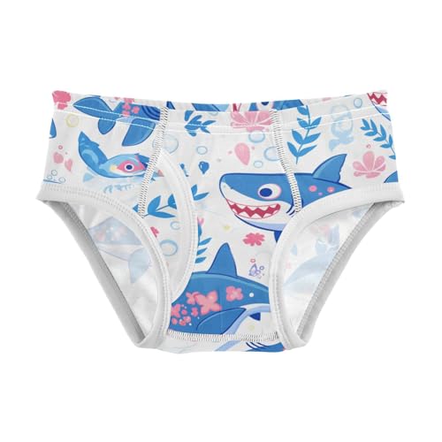 KLL Ocean Shark Masco Little Boys Soft Underwear Briefs Breathable Children Panties