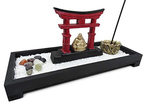 Jardim Zen Completo com Incensário e Buda