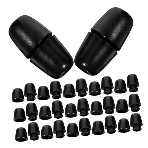 TEHAUX 100Pcs Plastic Cord End Caps for Drawstrings Durable Jewelry Making Findings Scarf Clips Versatile Clothing Wrap Holder Accessories Elegant Decorative Cord Ends