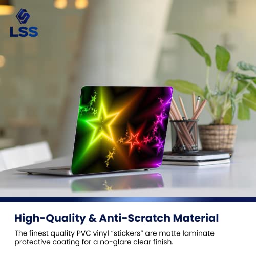 Image of LSS Laptop 15 15.6 Skin Cover with Colorful Night Stars Pattern for HP Dell Lenovo Apple Asus Acer Compaq - Fits 13.3 inch 14 inch 15.6 inch 16 inch (2 Wrist Pads Free)