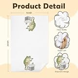 AQYIP Funny Frog Hand Towels for Bathroom Decor, Frog Lovers Gifts for Kids Women, Boys Girls Toddler Bathroom Decor, Funny Cute Kids Hand Towels, 16x24 Inch