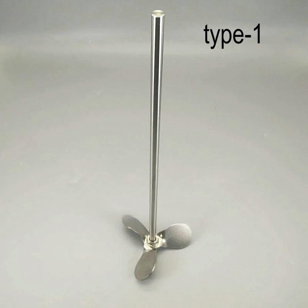 1 set di pale miscelazione in acciaio inossidabile da laboratorio (lama agitazione e asta 40 mm a 120 mm) Forniture for attrezzature didattiche Attrezzature da laboratorio
