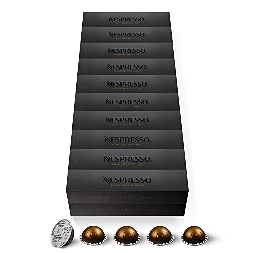 Nespresso Vertuo – 200 Capsules Chiaro – Intensité 8 – Pour Double Espresso 80 ml – (20 étuis de 10)