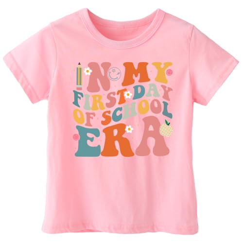 First Day of School Shirts for Boys Girls Kids, Back to School Shirt for Toddler, Happy First Day of School Funny Tee