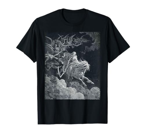 Gustave Dore La visión de la muerte Print Camiseta