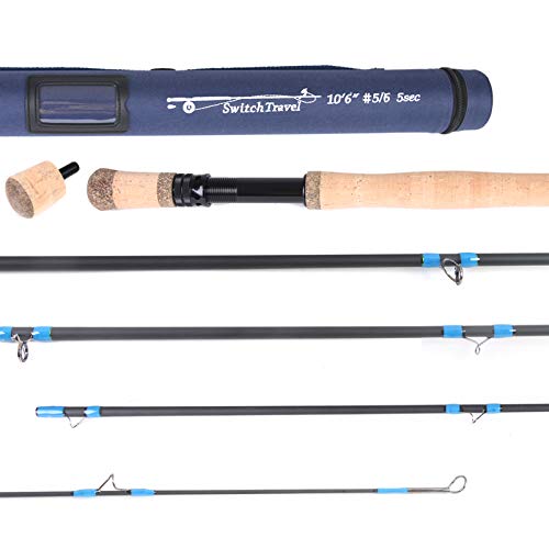 M MAXIMUMCATCH Maxcatch V-Switch 両手スイッチロッド フライロッド カーボン4ピースロッド (Switch Travel フライロッド(5ピース), 10'6"ft 5/6wt) 2枚目