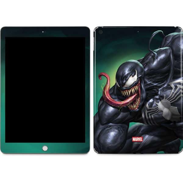 Skinit Decal Tablet Skin Compatible with iPad 9.7in (2018) - Officially Licensed Marvel Venom Symbiote Design