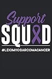 Support Squad #Leiomyosarcomacancer: Lined notebook cancer |Cancer Diary |Journal Chemotherapy |Cancer history logbook |Leiomyosarcoma Cancer Awareness Gift