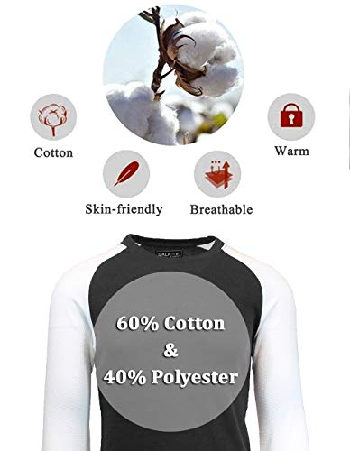 Galaxy by Harvic Men's Raglan Thermal Shirt (S-5XL)4