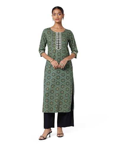 Image of Jaipur Kurti Women's Cotton Straight Kurta