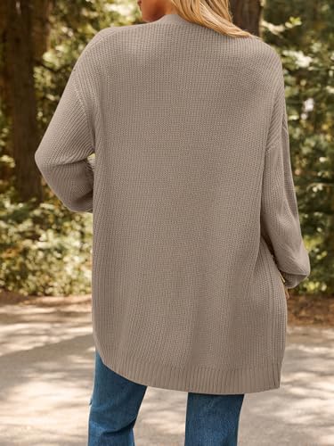 Image of LILLUSORY Womens Oversized Cardigans Soft Knit Cardigan Sweater with Pockets