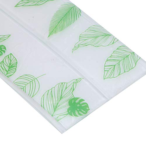 Image of Caulk Tape, Sealing Strip Eco-Friendly PVC for Toilet Walls for Kitchens for Shower Rooms for Bathtubs(Transparent Verdant Green Leaves, Polar Animals)