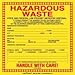 California Waste Label, Thermal Vinyl