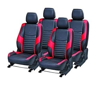 CROBY Black PU Leather Luxury Superior Durable Car Seat Cover Compatible for Hyundai Grand I-10 NIOS