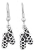 Quantum Jewelry Irish Ghille Step Dance Shoes Dangle Fish Hook Earrings (Lead Free Pewter)