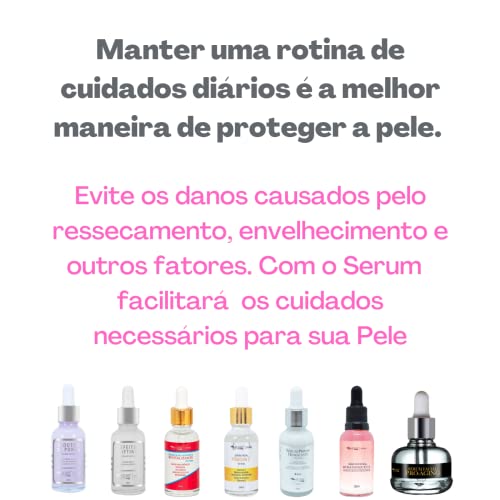 Kit Sérum Facial Max Love Cuidados com Pele - Rosa Mosqueta + Vitamina C + Pro Aging
