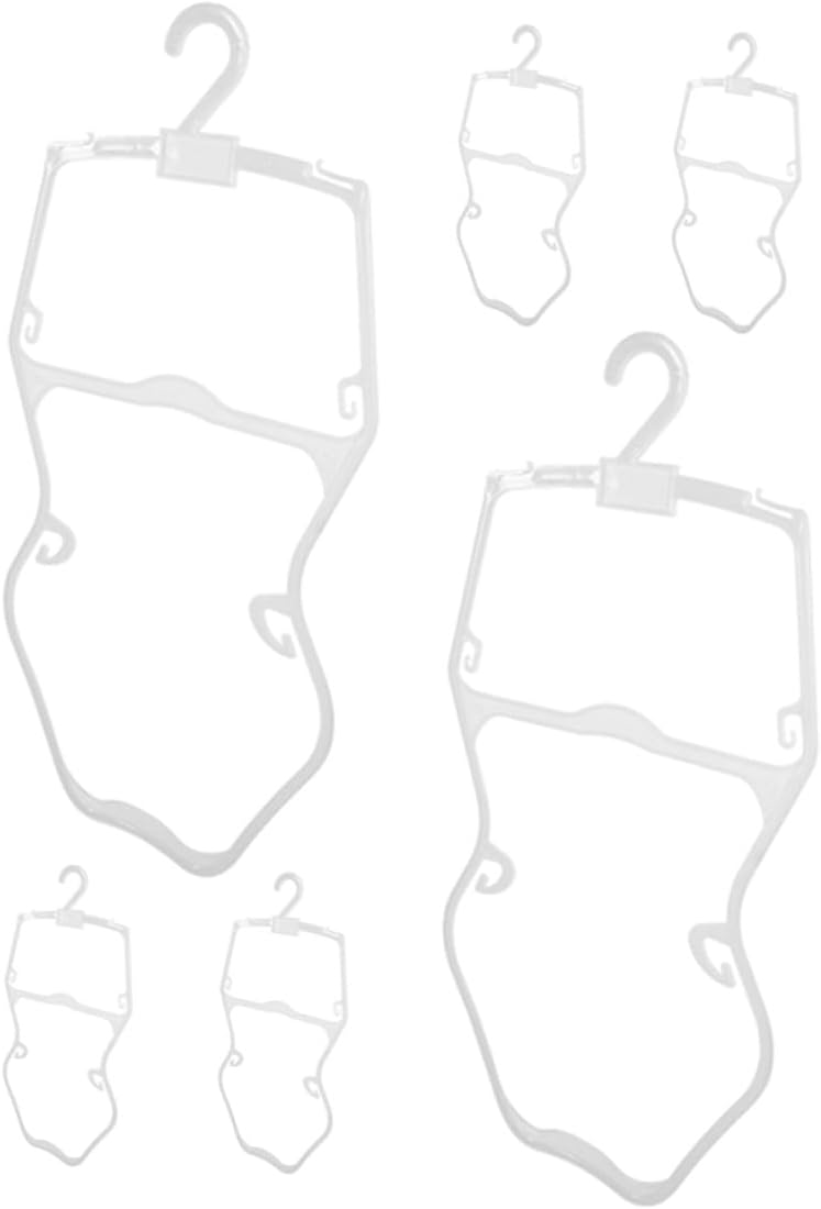6 Pcs Plastic Clothes Hangers Small Clothes Hanger for Preschool Closet Drying Rack Organizer