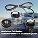 DETYI Engine Drive Belt Tensioner & Idler Pulley Belt Tensioner Kit for Mercedes-Benz C230 C280 C300 C350 CLK350 E350 GL450 ML350 ML550 S550 SLK350 2005-2011 2722021419 2722000270 2722021019 6pk2404
