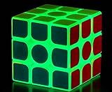 AMAZA 3x3 蛍光スピードキューブ グリーン夜光プラスチック パズル 1セット 1ピース 1個 大人