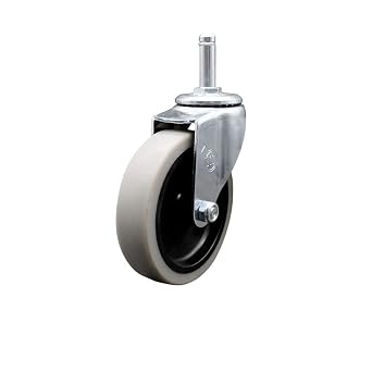 Service Caster - Choice Bussing Utility Cart - 4 Inch Swivel Caster - Replacement Wheel
